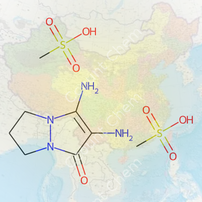 1H,5H-Pyrazolo(1,2-A)Pyrazol-1-One, 2,3-Diamino-6,7-Dihydro-, Dimethanesulfonate