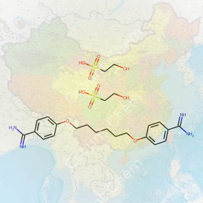 2-Hydroxyethanesulphonic Acid, Compound With 4,4'-[Hexane-1,6-Diylbis(Oxy)]Bis[Benzenecarboxamidine] (2:1)