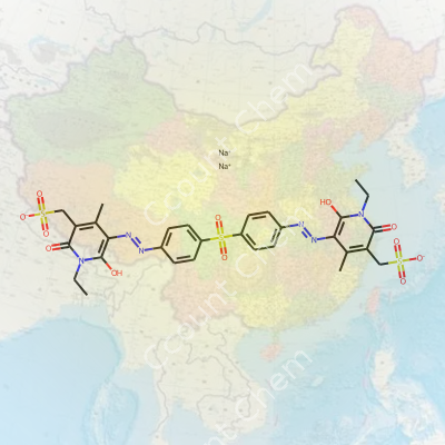 Disodium {Sulfonylbis[4,1-Phenylenediazene-2,1-Diyl(1-Ethyl-6-Hydroxy-4-Methyl-2-Oxo-1,2-Dihydropyridine-5,3-Diyl)]}Dimethanesulfonate