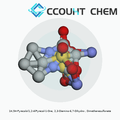 1H,5H-Pyrazolo(1,2-A)Pyrazol-1-One, 2,3-Diamino-6,7-Dihydro-, Dimethanesulfonate