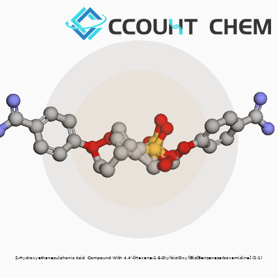 2-Hydroxyethanesulphonic Acid, Compound With 4,4'-[Hexane-1,6-Diylbis(Oxy)]Bis[Benzenecarboxamidine] (2:1)