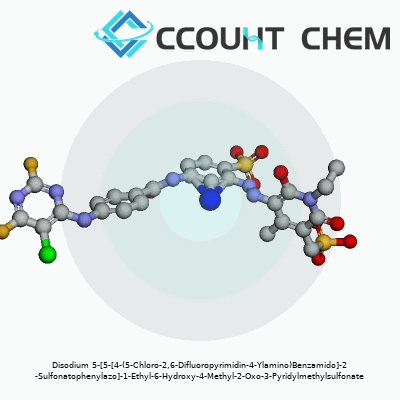 Disodium 5-[5-[4-(5-Chloro-2,6-Difluoropyrimidin-4-Ylamino)Benzamido]-2-Sulfonatophenylazo]-1-Ethyl-6-Hydroxy-4-Methyl-2-Oxo-3-Pyridylmethylsulfonate