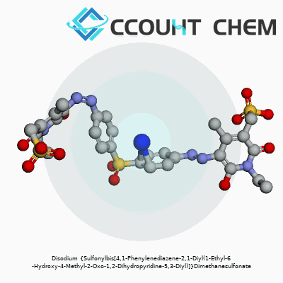 Disodium {Sulfonylbis[4,1-Phenylenediazene-2,1-Diyl(1-Ethyl-6-Hydroxy-4-Methyl-2-Oxo-1,2-Dihydropyridine-5,3-Diyl)]}Dimethanesulfonate