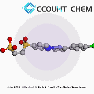 Sodium 2-[[4-[3-(4-Chlorophenyl)-4,5-Dihydro-1H-Pyrazol-1-Yl]Phenyl]Sulphonyl]Ethanesulphonate